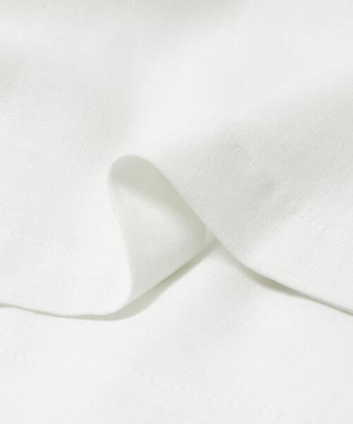 THE GOODLAND MARKET(ザグッドランドマーケット)の「『別注』MIDIUMISOLID×THE GOODLAND MARKET LINEN open-collar shirts(シャツ/ブラウス・レディース・ホワイト/ブラック・FREE)」の14枚目の写真