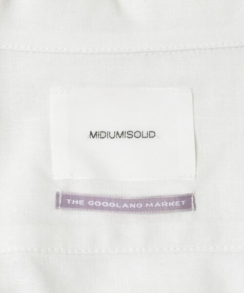 THE GOODLAND MARKET(ザグッドランドマーケット)の「『別注』MIDIUMISOLID×THE GOODLAND MARKET LINEN open-collar shirts(シャツ/ブラウス・レディース・ホワイト/ブラック・FREE)」の15枚目の写真