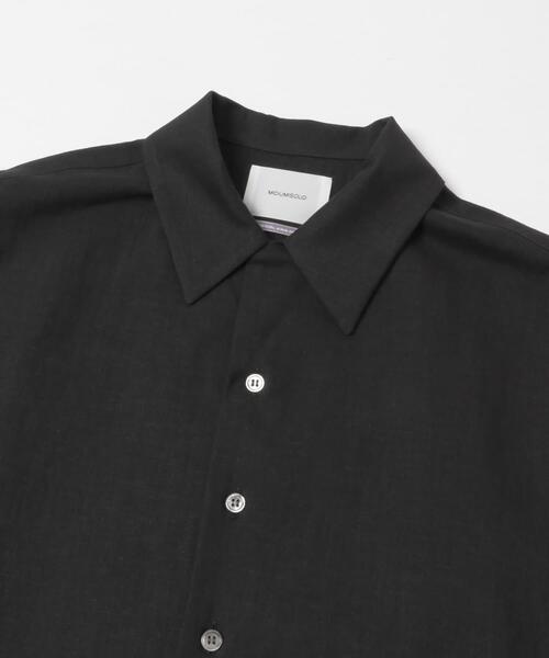 THE GOODLAND MARKET(ザグッドランドマーケット)の「『別注』MIDIUMISOLID×THE GOODLAND MARKET LINEN open-collar shirts(シャツ/ブラウス・レディース・ホワイト/ブラック・FREE)」の18枚目の写真