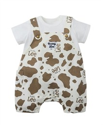 BUDDY Lee（バディーリー）の「【Buddy Lee】カウ柄サロペット風半袖カバーオール　<綿100%>（ロンパース）」