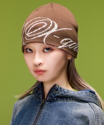 X-girl | THE X-GIRL SCRIPT LOGO JACQUARD BEANIE(ニットキャップ/ビーニー)