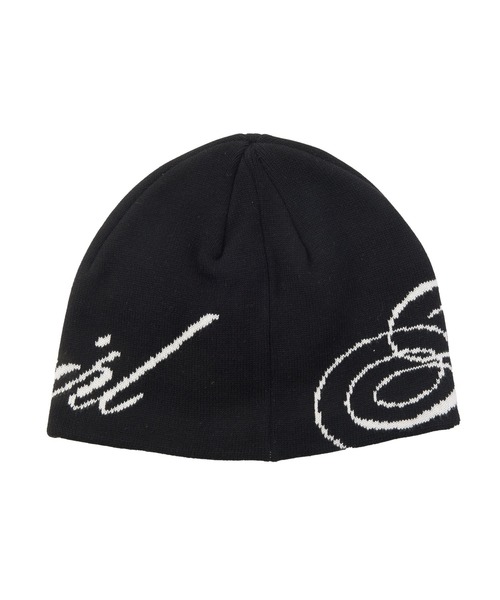 X-girl（エックスガール）の「THE X-GIRL SCRIPT LOGO JACQUARD BEANIE（ニットキャップ/ビーニー・レディース・ブラウン/オリーブ/ブラック・ONE SIZE）」の8枚目の写真