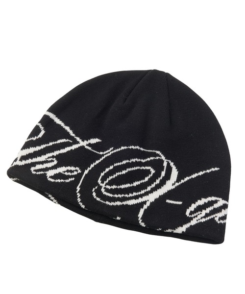 X-girl（エックスガール）の「THE X-GIRL SCRIPT LOGO JACQUARD BEANIE（ニットキャップ/ビーニー・レディース・ブラウン/オリーブ/ブラック・ONE SIZE）」の9枚目の写真