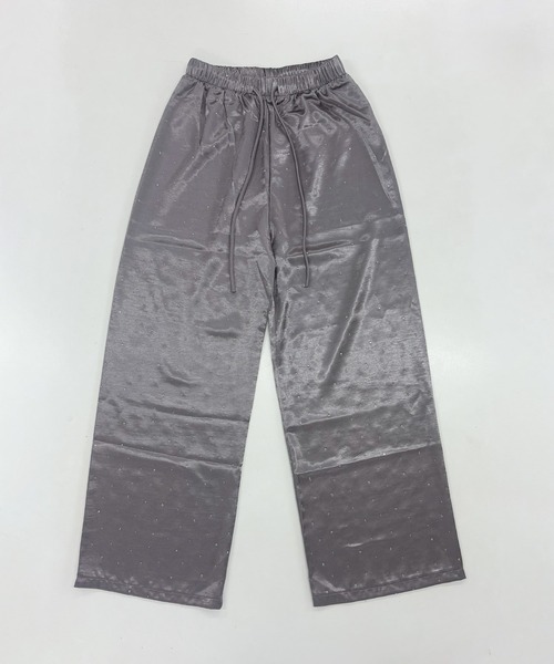 frunco(フランコ)の「【新色追加】スパークリングサテンパンツ(その他パンツ・レディース・ブルー/ブラック/ホワイト/グレー・FREE)」の3枚目の写真