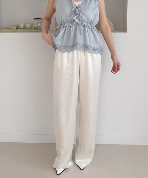frunco(フランコ)の「【新色追加】スパークリングサテンパンツ(その他パンツ・レディース・ブルー/ブラック/ホワイト・FREE)」の6枚目の写真