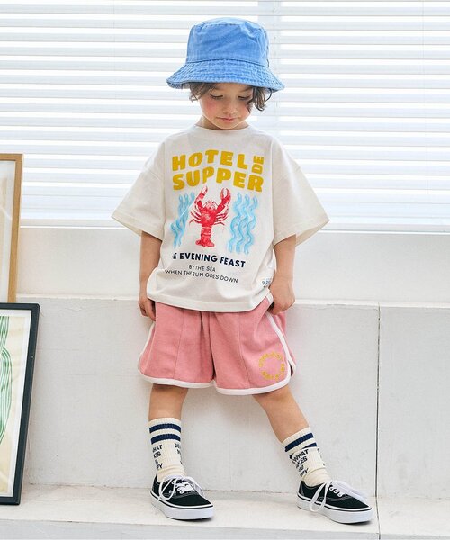 apres les cours(アプレレクール)の「パイルハーフパンツ(その他パンツ・キッズ・キャメル/ピンク/サックスブルー・80/90/100/110/120/130)」の7枚目の写真