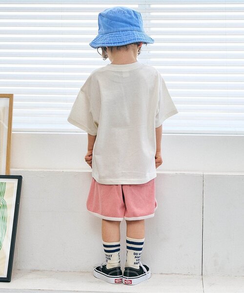 apres les cours(アプレレクール)の「パイルハーフパンツ(その他パンツ・キッズ・キャメル/ピンク/サックスブルー・80/90/100/110/120/130)」の6枚目の写真
