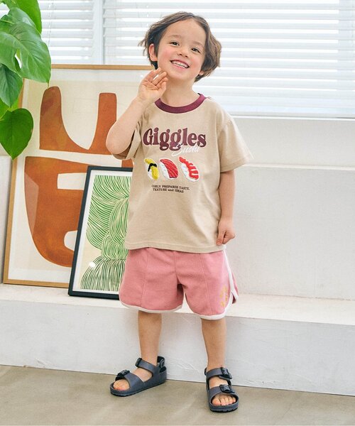 apres les cours(アプレレクール)の「パイルハーフパンツ(その他パンツ・キッズ・キャメル/ピンク/サックスブルー・80/90/100/110/120/130)」の5枚目の写真