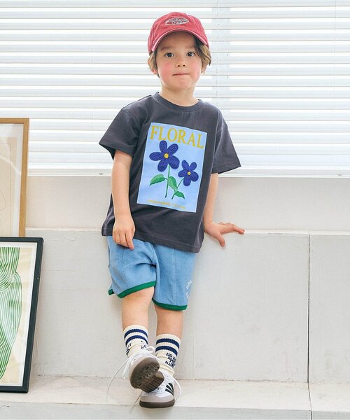 apres les cours(アプレレクール)の「パイルハーフパンツ(その他パンツ・キッズ・キャメル/ピンク/サックスブルー・80/90/100/110/120/130)」の4枚目の写真