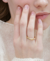 textured band ring (R019_gold)