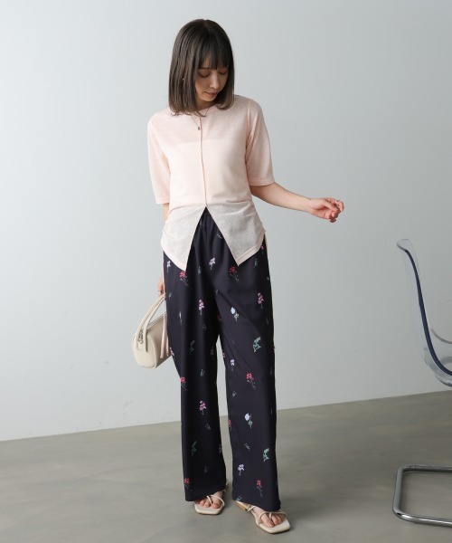 Bab(バブ)の「【選べるサイズ展開】フラワープリントパンツ(その他パンツ・レディース・グレー/ブラック・M/S)」の15枚目の写真