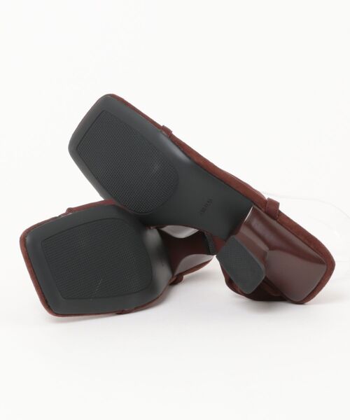 LAULEN(ローレン)の「twist asymmetric heel mules /ツイストアシンメトリーヒールミュール(サンダル・レディース・ブラウン/ベージュ/ブラック・23cm/24cm/25cm)」の5枚目の写真