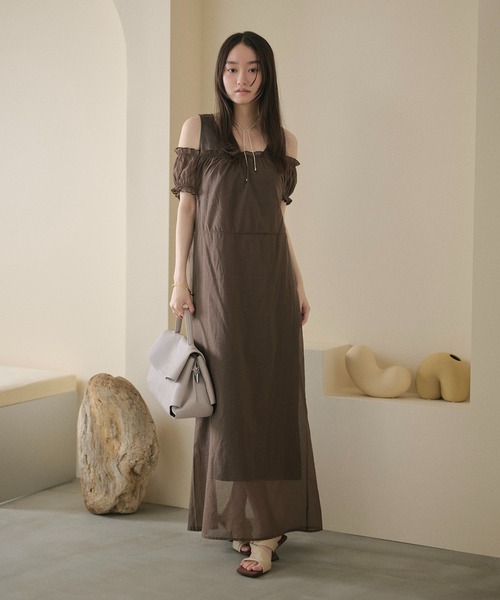 LAULEN(ローレン)の「twist asymmetric heel mules /ツイストアシンメトリーヒールミュール(サンダル・レディース・ブラウン/ベージュ/ブラック・23cm/24cm/25cm)」の12枚目の写真