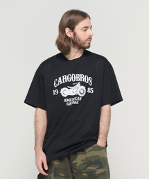 CB 1985 バイクグラフィック半袖Tシャツ (ブラック)
