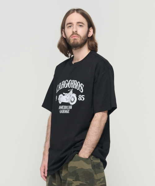 CARGOBROS（カーゴブロス）の「CB 1985 バイクグラフィック半袖Tシャツ (ブラック)（Tシャツ/カットソー・メンズ・その他・2XL/SMALL/MEDIUM/LARGE/X-LARGE）」の10枚目の写真