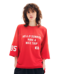 HNT Football Tee_VTG Red