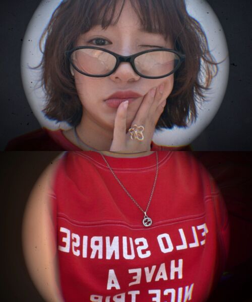 HELLO SUNRISE（ハローサンライズ）の「HNT Football Tee_VTG Red（Tシャツ/カットソー・レディース・レッド・SMALL/MEDIUM）」の5枚目の写真