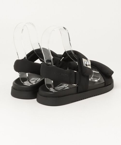 STEVE MADDEN(スティーブマデン)の「STEVE MADDEN スティーブマデン パデッドダブルベルトサンダル MONAT-XS 0772(サンダル・レディース・ホワイト系その他/ブラック・23.5cm/24.0cm/24.5cm/23.0cm)」の4枚目の写真