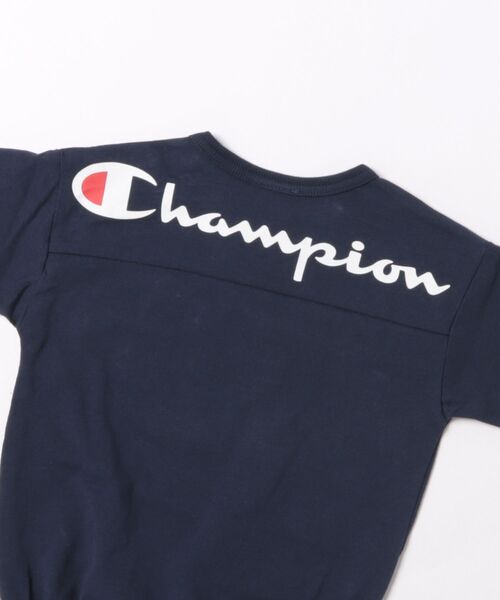 Champion(チャンピオン)の「【5/22(金)発売】Champion チャンピオン 半袖ダルマロンパース(ロンパース・キッズ・ネイビー/ピンク/パープル/グリーン/レッド・70-80cm)」の6枚目の写真