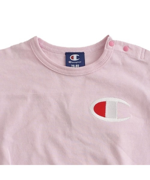 Champion(チャンピオン)の「【5/22(金)発売】Champion チャンピオン 半袖ダルマロンパース(ロンパース・キッズ・ネイビー/ピンク/パープル/グリーン/レッド・70-80cm)」の21枚目の写真
