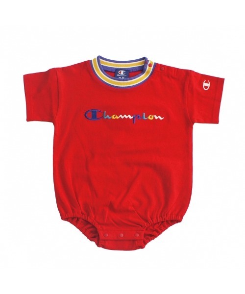 Champion(チャンピオン)の「【5/22(金)発売】Champion チャンピオン 半袖ダルマロンパース(ロンパース・キッズ・ネイビー/ピンク/パープル/グリーン/レッド・70-80cm)」の18枚目の写真