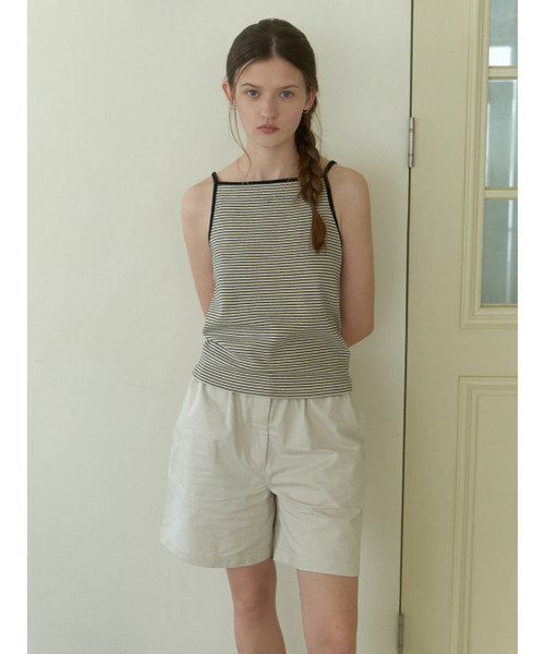 THEMITTEN(ザ・ミトン)の「Grin stripe sleeveless (oatmeal)(Tシャツ/カットソー・レディース・その他・FREE)」の1枚目の写真