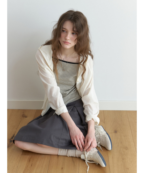 THEMITTEN(ザ・ミトン)の「Grin stripe sleeveless (oatmeal)(Tシャツ/カットソー・レディース・その他・FREE)」の5枚目の写真