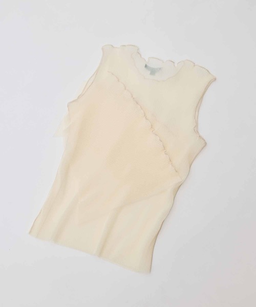 kotohayokozawa(コトハヨコザワ)の「【kotohayokozawa/コトハヨコザワ】GHOST TODO TOP *SLEEVELESS +INNER(タンクトップ・レディース・ブルー/ブラック/ホワイト/ライトブルー・FREE)」の14枚目の写真
