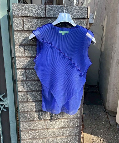 kotohayokozawa(コトハヨコザワ)の「【kotohayokozawa/コトハヨコザワ】GHOST TODO TOP *SLEEVELESS +INNER(タンクトップ・レディース・ブルー/ブラック/ホワイト/ライトブルー・FREE)」の11枚目の写真