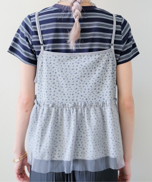 DOLLUPOOPS(ドールアップウップス)の「Floral Thermal Ribbon Camisole(フラワーサーマルリボンキャミソール)(キャミソール・レディース・グレー/ブラック/オフホワイト・FREE)」の22枚目の写真