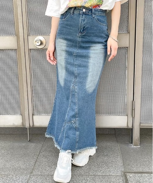GORGE（ゴージ）の「デニムフリンジマーメイドスカート（デニムパンツ・レディース・ブルー・F）」の8枚目の写真