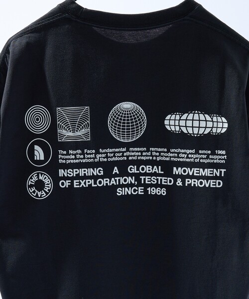 THE NORTH FACE(ザノースフェイス)の「【THE NORTH FACE / ザ・ノース・フェイス】FD GLOBE GRID COTTON TEE /FDグローブグリッドコットンTシャツ / 半袖Tシャツ / ユニセックス(Tシャツ/カットソー・メンズ・ホワイト/ネイビー/ブラック・M/L)」の8枚目の写真