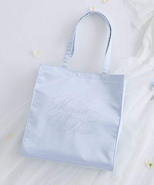 サテンラインストーントートバッグ（トートバッグ）｜Maison de FLEUR