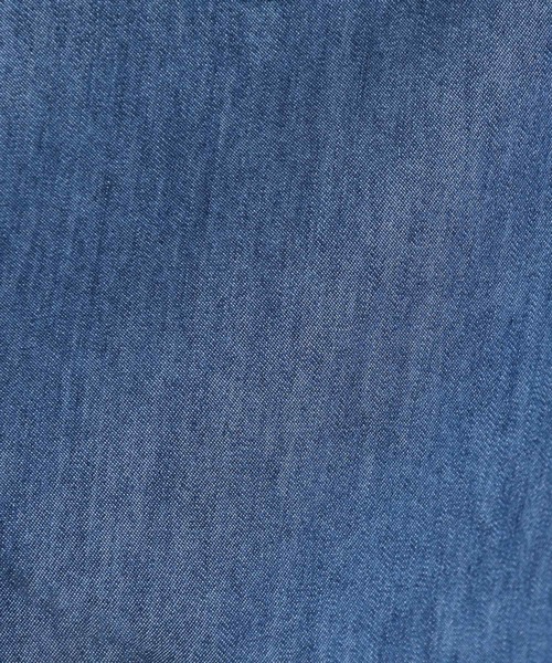 SHOO・LA・RUE（シューラルー）の「【セットアップ可/S-LL】ライトオンスデニム 5分袖シャツ（シャツ/ブラウス・レディース・ブラック/ライトブルー/ネイビー・01/02/03/04）」の11枚目の写真