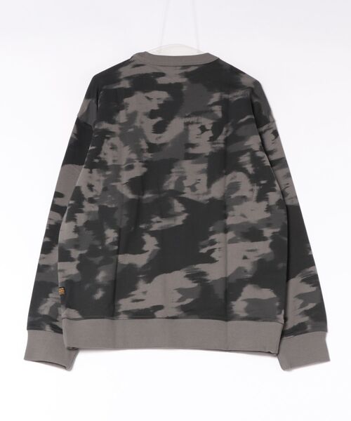 G-STAR（ジースター）の「Motion Camo Sweater/モーションカモフラ柄リラックスオーバーサイズスウェット/トレーナー（スウェット・メンズ・グレー系その他・SMALL/MEDIUM/LARGE/X-SMALL）」の2枚目の写真