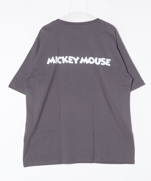 MICKEY MOUSE(ミッキーマウス)の「MICKEY MOUSE ミッキーBIG T 半袖(Tシャツ/カットソー・メンズ・チャコールグレー/ベージュ/ダークグリーン/ホワイト系その他/杢グレー/オフホワイト/ネイビー/チャコール・M/XL/L)」の19枚目の写真