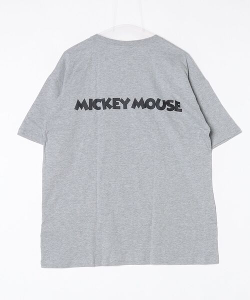 MICKEY MOUSE(ミッキーマウス)の「MICKEY MOUSE ミッキーBIG T 半袖(Tシャツ/カットソー・メンズ・チャコールグレー/ベージュ/ダークグリーン/ホワイト系その他/杢グレー/オフホワイト/ネイビー/チャコール・M/XL/L)」の20枚目の写真