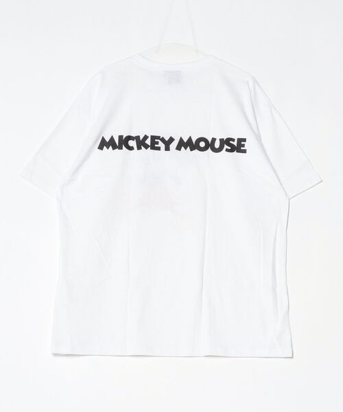 MICKEY MOUSE(ミッキーマウス)の「MICKEY MOUSE ミッキーBIG T 半袖(Tシャツ/カットソー・メンズ・チャコールグレー/ベージュ/ダークグリーン/ホワイト系その他/杢グレー/オフホワイト/ネイビー/チャコール・M/XL/L)」の10枚目の写真