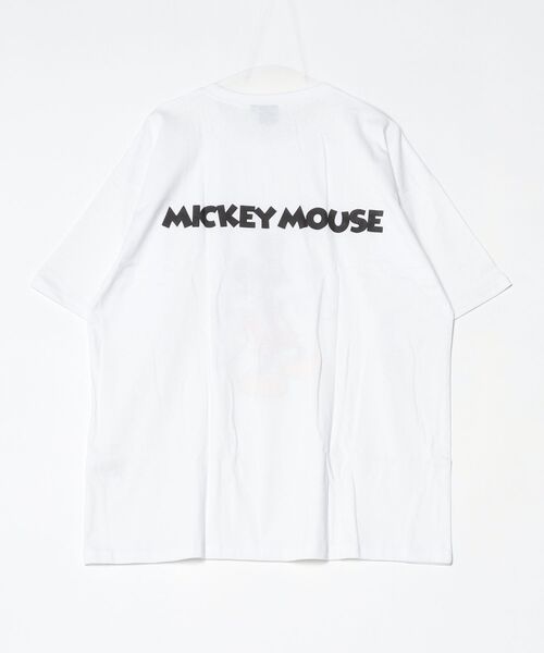 MICKEY MOUSE(ミッキーマウス)の「MICKEY MOUSE ミッキーBIG T 半袖(Tシャツ/カットソー・メンズ・チャコールグレー/ベージュ/ダークグリーン/ホワイト系その他/杢グレー/オフホワイト/ネイビー/チャコール・M/XL/L)」の14枚目の写真