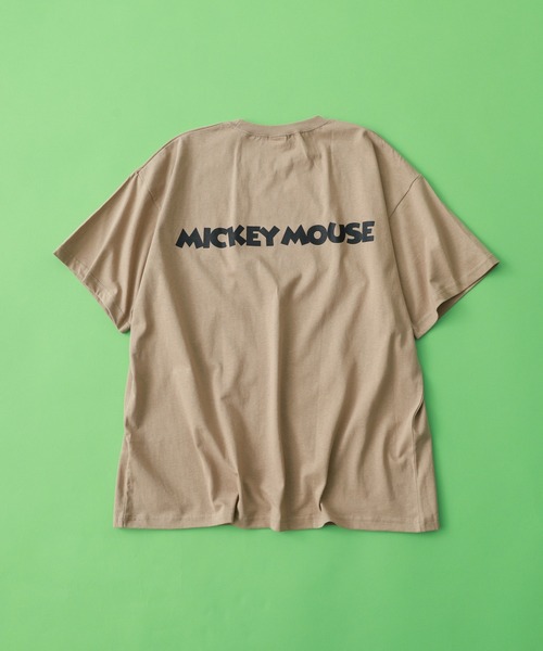 MICKEY MOUSE(ミッキーマウス)の「MICKEY MOUSE ミッキーBIG T 半袖(Tシャツ/カットソー・メンズ・チャコールグレー/ベージュ/ダークグリーン/ホワイト系その他/杢グレー/オフホワイト/ネイビー/チャコール・M/XL/L)」の21枚目の写真