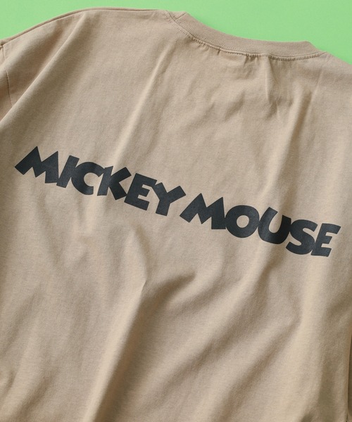 MICKEY MOUSE(ミッキーマウス)の「MICKEY MOUSE ミッキーBIG T 半袖(Tシャツ/カットソー・メンズ・チャコールグレー/ベージュ/ダークグリーン/ホワイト系その他/杢グレー/オフホワイト/ネイビー/チャコール・M/XL/L)」の22枚目の写真