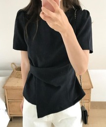 裾アシンメトリーシャツ