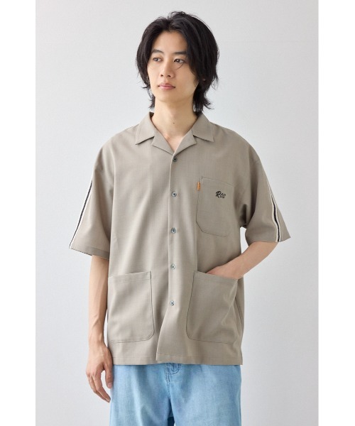 RODEO CROWNS WIDE BOWL(ロデオクラウンズワイドボウル)の「DRYNE Tech トラックシャツ(シャツ/ブラウス・メンズ・ダークグリーン/ライトベージュ/ダークブラウン・LARGE/MEDIUM)」の3枚目の写真