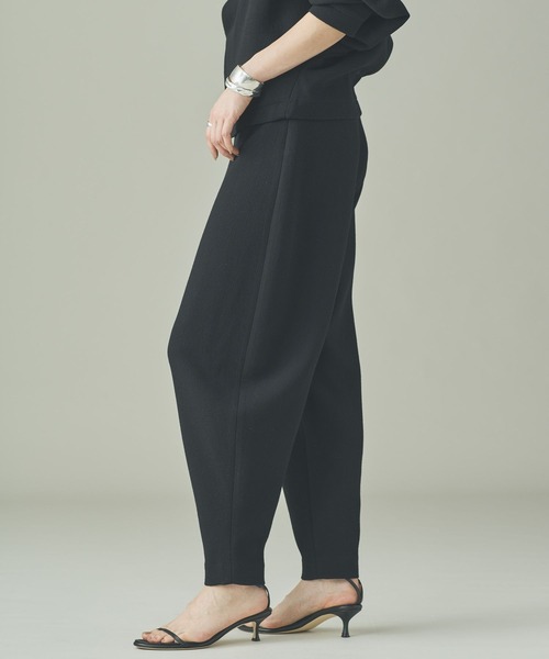 Curensology（カレンソロジー）の「Curensology(カレンソロジー)/＜C.S.G＞クレープウールパンツ（その他パンツ・レディース・ブラック・FREE/38/36）」の3枚目の写真