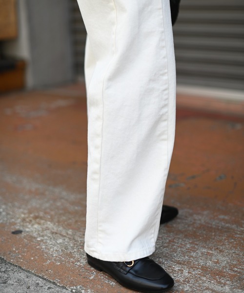 Marient(マリエント)の「サイドカットワークデニムパンツ(デニムパンツ・レディース・ホワイト・S)」の9枚目の写真