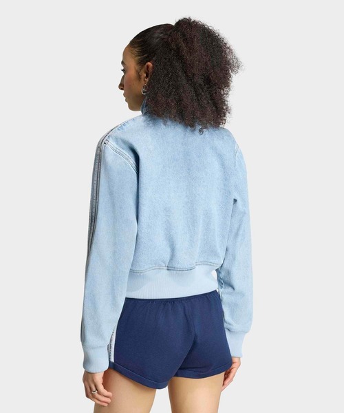adidas(アディダス)の「ファイヤーバード デニム トラックトップ / ジャージ / アディダスオリジナルス adidas Originals(デニムジャケット・レディース・ブルー・MEDIUM/LARGE/SMALL/X-LARGE/X-SMALL)」の3枚目の写真