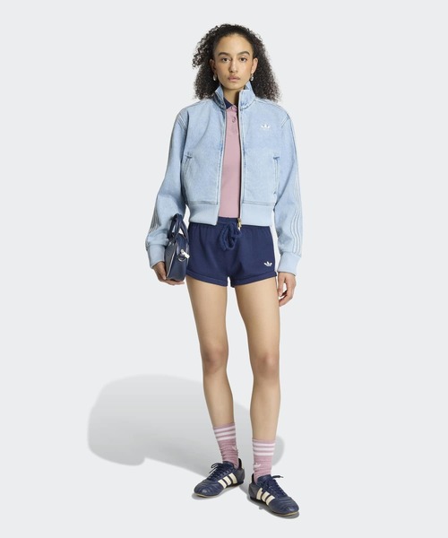 adidas(アディダス)の「ファイヤーバード デニム トラックトップ / ジャージ / アディダスオリジナルス adidas Originals(デニムジャケット・レディース・ブルー・MEDIUM/LARGE/SMALL/X-LARGE/X-SMALL)」の6枚目の写真
