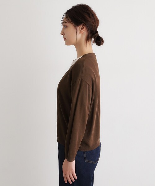 LAURA ASHLEY(ローラアシュレイ)の「【UVカット】トッパーカーディガン(カーディガン/ボレロ・レディース・ライトグレー/ブラウン系・40/38)」の12枚目の写真