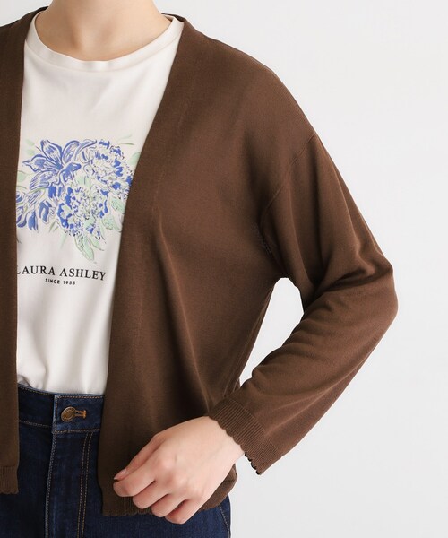 LAURA ASHLEY(ローラアシュレイ)の「【UVカット】トッパーカーディガン(カーディガン/ボレロ・レディース・ライトグレー/ブラウン系・40/38)」の15枚目の写真