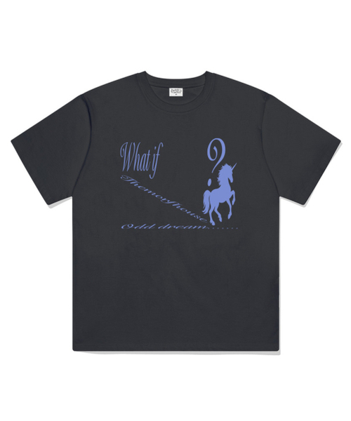 THEMORFHOUSE(ザモーフハウス)の「ワットイフユニコーンオーバーサイズ半袖Tシャツチャコール(Tシャツ/カットソー・レディース・その他・SMALL/MEDIUM/LARGE)」の2枚目の写真